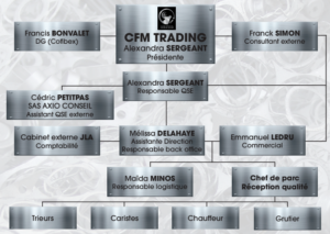 Organigramme de l'entreprise CFM Trading